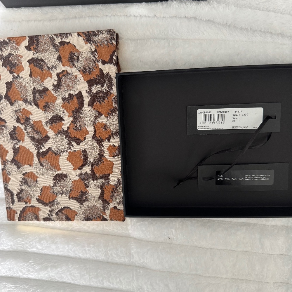 Versace Cheetah Print Notebook